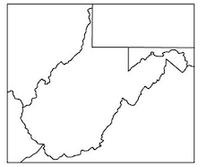 West Virginia Outline Map