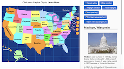 State Capitals Interactive Map