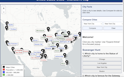 United States Cities Interactive Map