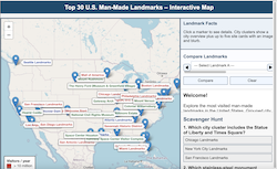 United States Landmarks Interactive Map
